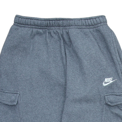 Nike Men's Grey Cargo Fleece Jogger Trousers Size S
