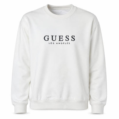 Guess Womens White Logo Crew Neck Sweatshirt XL