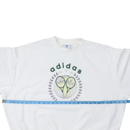 Adidas Women White Tennis Academy Pullover Sweatshirt UK 16