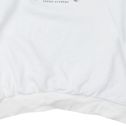 Adidas Women White Tennis Academy Pullover Sweatshirt UK 16