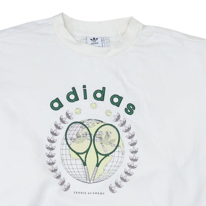 Adidas Women White Tennis Academy Pullover Sweatshirt UK 16