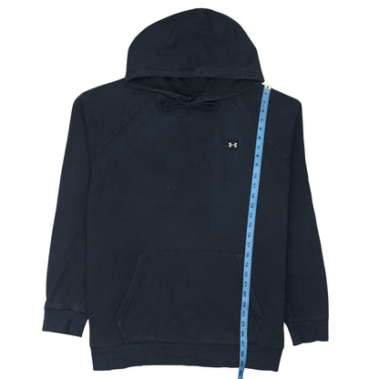 Under Armour Men's Black Pullover Hoodie 2XL Relaxed Fit Fleece