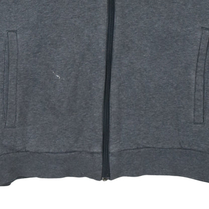 Adidas Men's Grey Full Zip Hoodie Size L Sports Fleece
