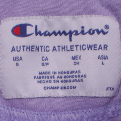 Champion Women Lilac Pullover Hoodie Small Hooded Sweatshirt