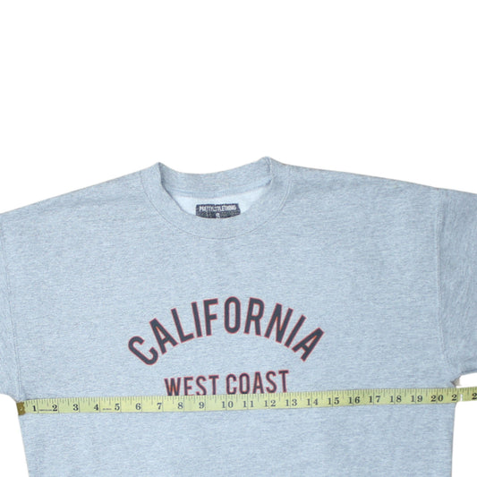 PrettyLittleThing Women's Grey California West Coast Pullover Sweatshirt Size S