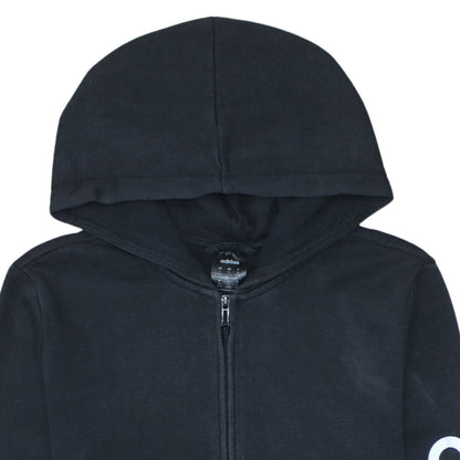 Adidas Womens Black Full Zip Hoodie Medium 12 Hooded Sweatshirt
