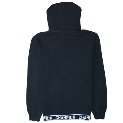 Champion Women's Black Large Pullover Hoodie with Logo Trim