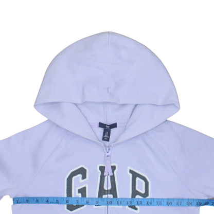 GAP Women Lilac Full Zip Hoodie M Size Hooded Sweatshirt