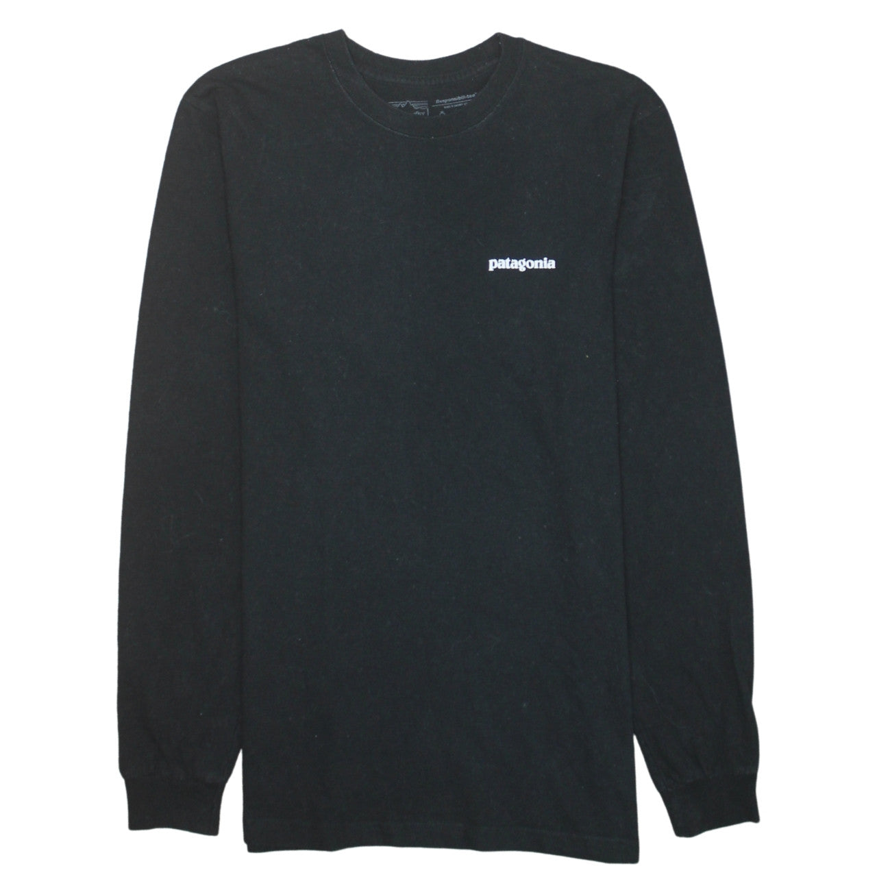 Patagonia Men's Black Long Sleeve Regular Fit Graphic T-Shirt XS