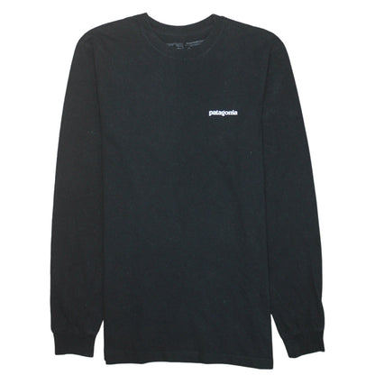 Patagonia Men's Black Long Sleeve Regular Fit Graphic T-Shirt XS