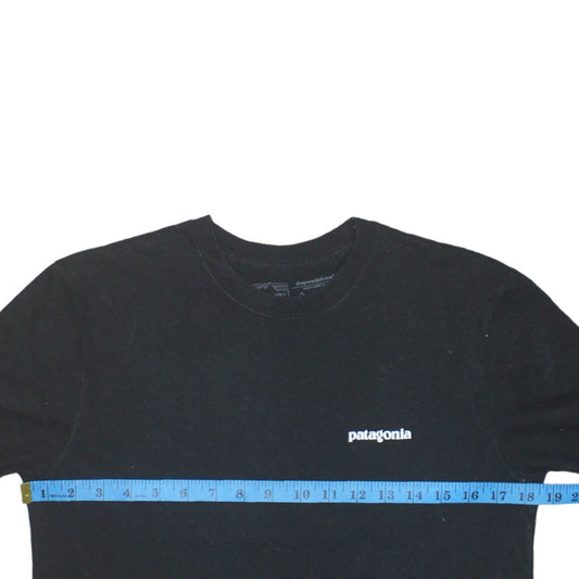 Patagonia Men's Black Long Sleeve Regular Fit Graphic T-Shirt XS