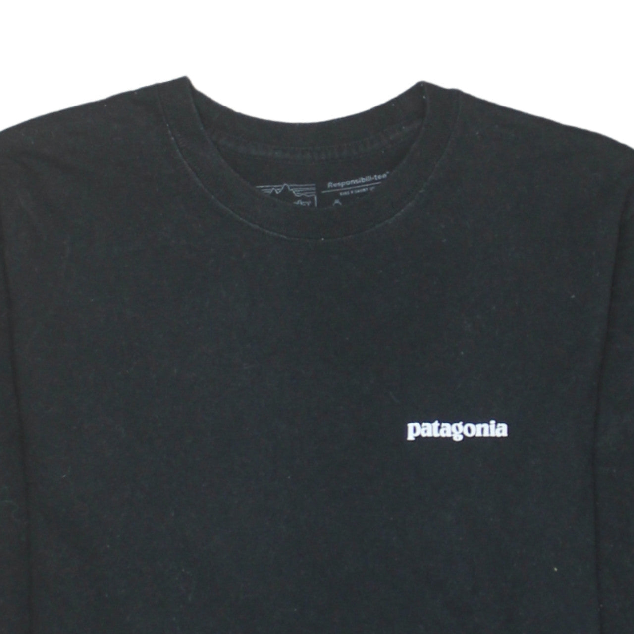Patagonia Men's Black Long Sleeve Regular Fit Graphic T-Shirt XS