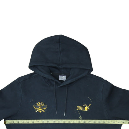 Puma Men's Black Bee Embroidered Pullover Hoodie Size M