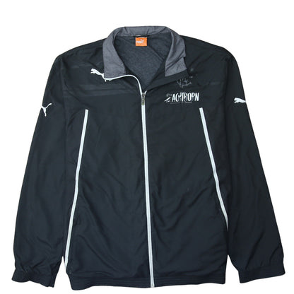 Puma Men's Black 2XL Track Jacket Lightweight Full Zip Sportswear