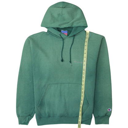 Champion Men's Green Pullover Hoodie M Regular Fit Fleece Sweatshirt