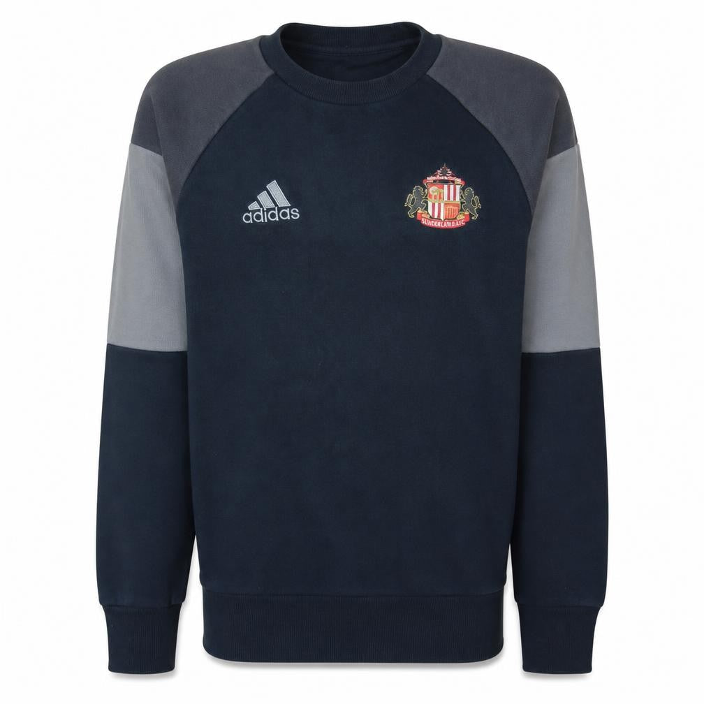 Adidas Men's Black Crew Neck Pullover Sweatshirt S Sunderland AFC