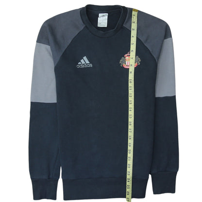 Adidas Men's Black Crew Neck Pullover Sweatshirt S Sunderland AFC