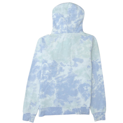 Hollister Women's Blue Tie-Dye Pullover Hoodie XS Cotton Blend