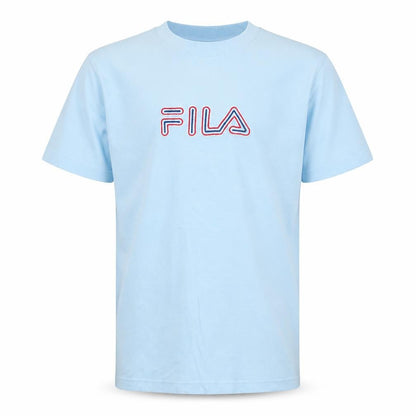 Fila Boys Blue 9-10 Years Logo Cotton Short Sleeve T-Shirt