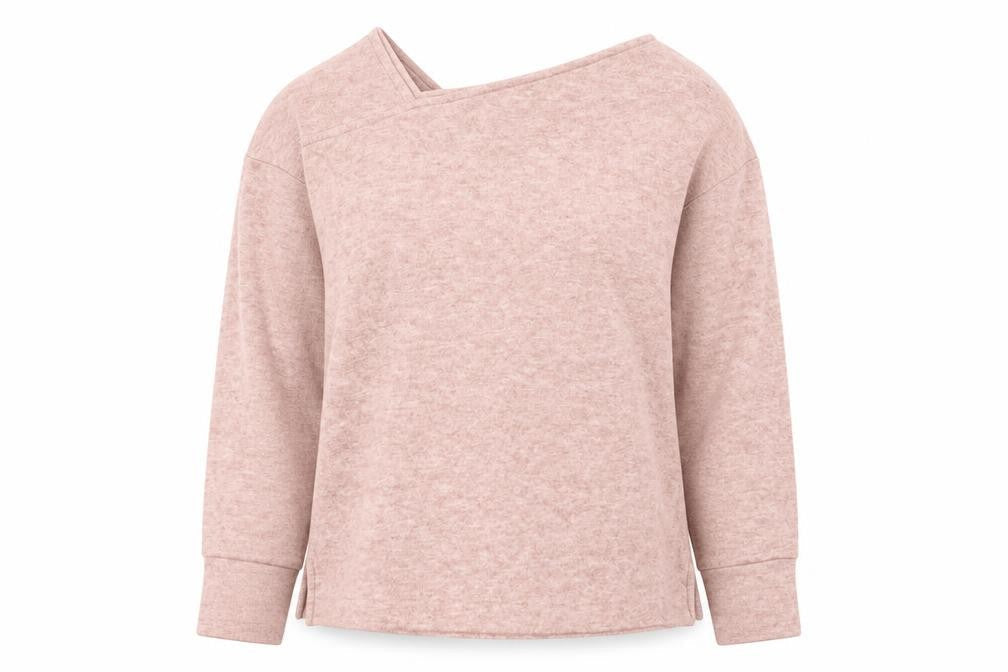 Next Women Pink One Shoulder Knit Top Size 10 Regular Fit