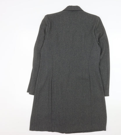 Essentials Women's Grey Size 12 Long Tailored Suit Jacket
