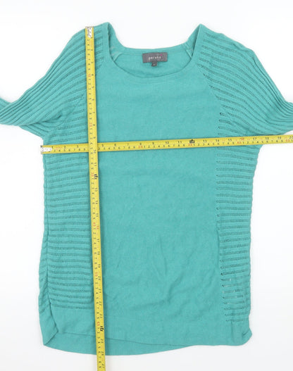 Marks and Spencer Per Una Women's Green Knit Blouse Size 12