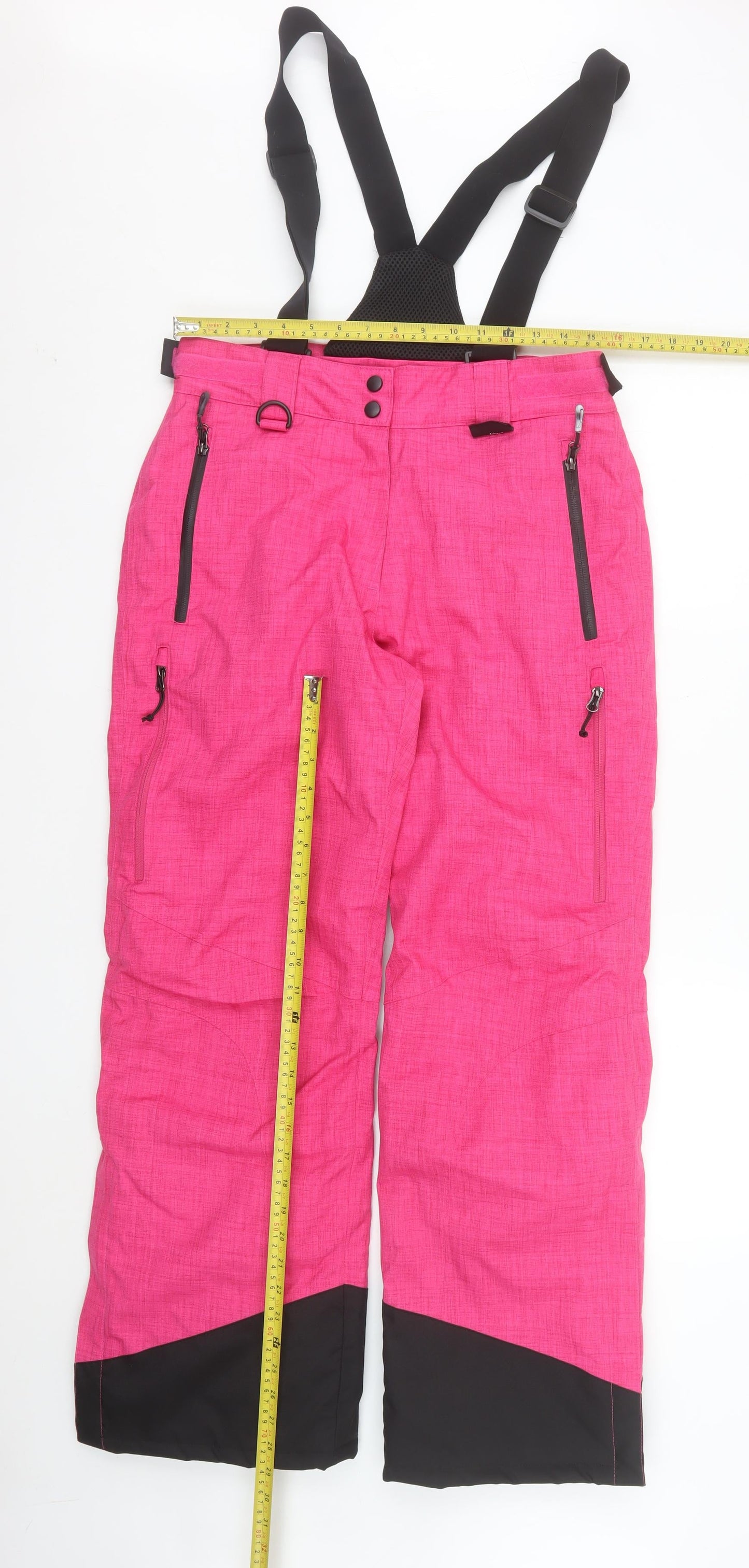 Crane Women's Pink Waterproof Insulated Snow Ski Pants M