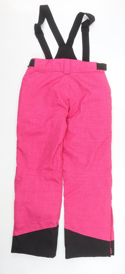 Crane Women's Pink Waterproof Insulated Snow Ski Pants M