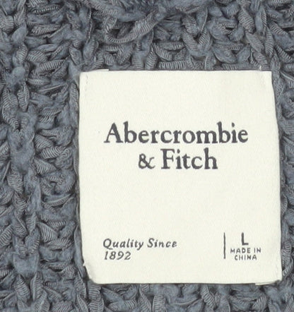 Abercrombie & Fitch Women's Grey Chunky Knit Cardigan Size L
