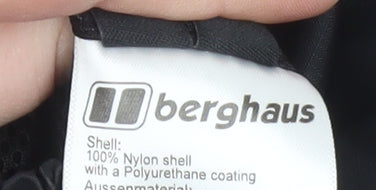 Berghaus Men’s Black Rain Trousers L Waterproof Nylon Outdoor