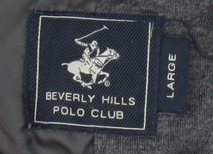 Beverly Hills Polo Club Women's Grey Hooded Puffer Jacket L