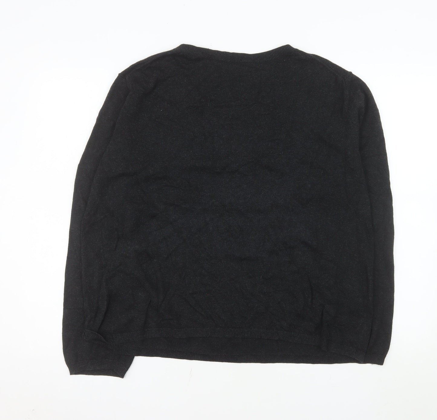 Hush Women Black 'Love' Pullover Jumper XL Cotton Modal