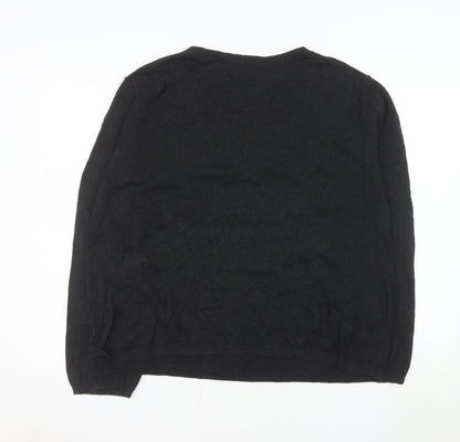 Hush Women Black 'Love' Pullover Jumper XL Cotton Modal