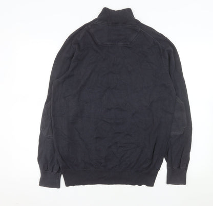 Timberland Earthkeepers Men's Black 1/4 Zip Cotton Sweatshirt M