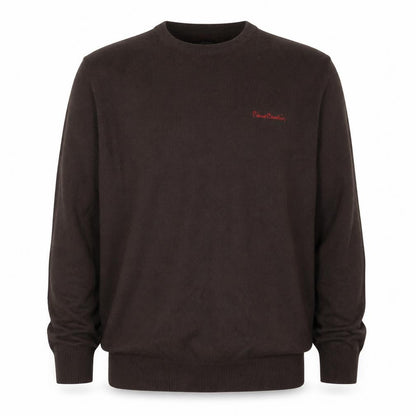 Pierre Cardin Men's Brown XL Acrylic Crew Neck Pullover Jumper