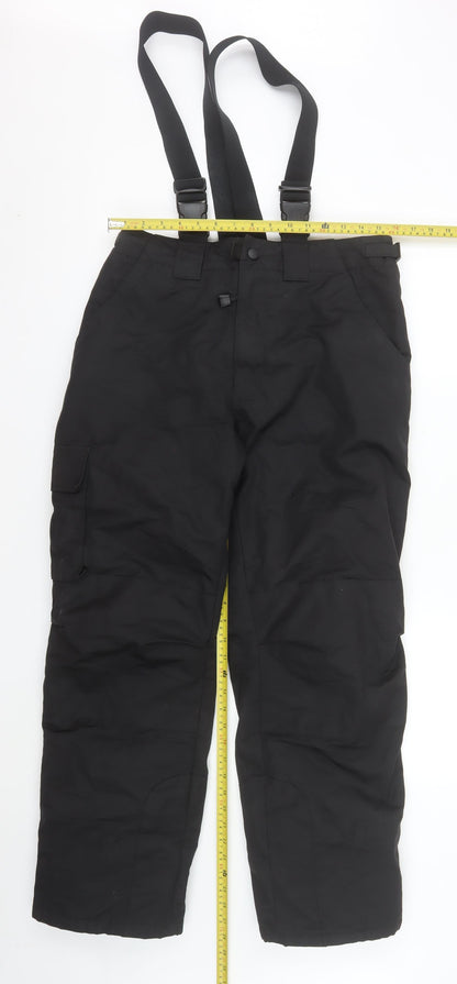 Tex Men's Black M Snow Pants Waterproof Insulated Trousers