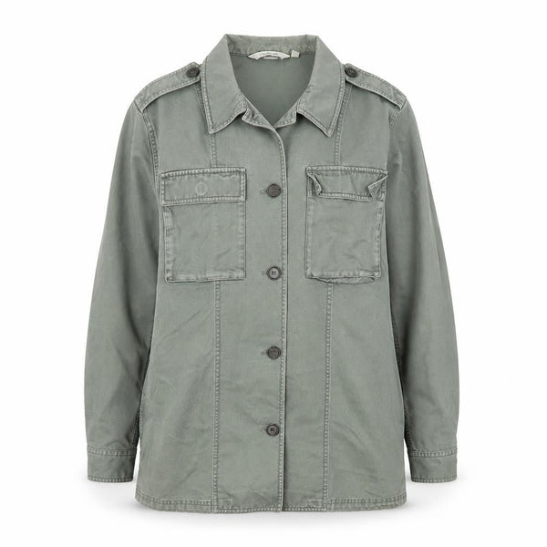 & Other Stories Womens Green Cotton Military Jacket Size 10