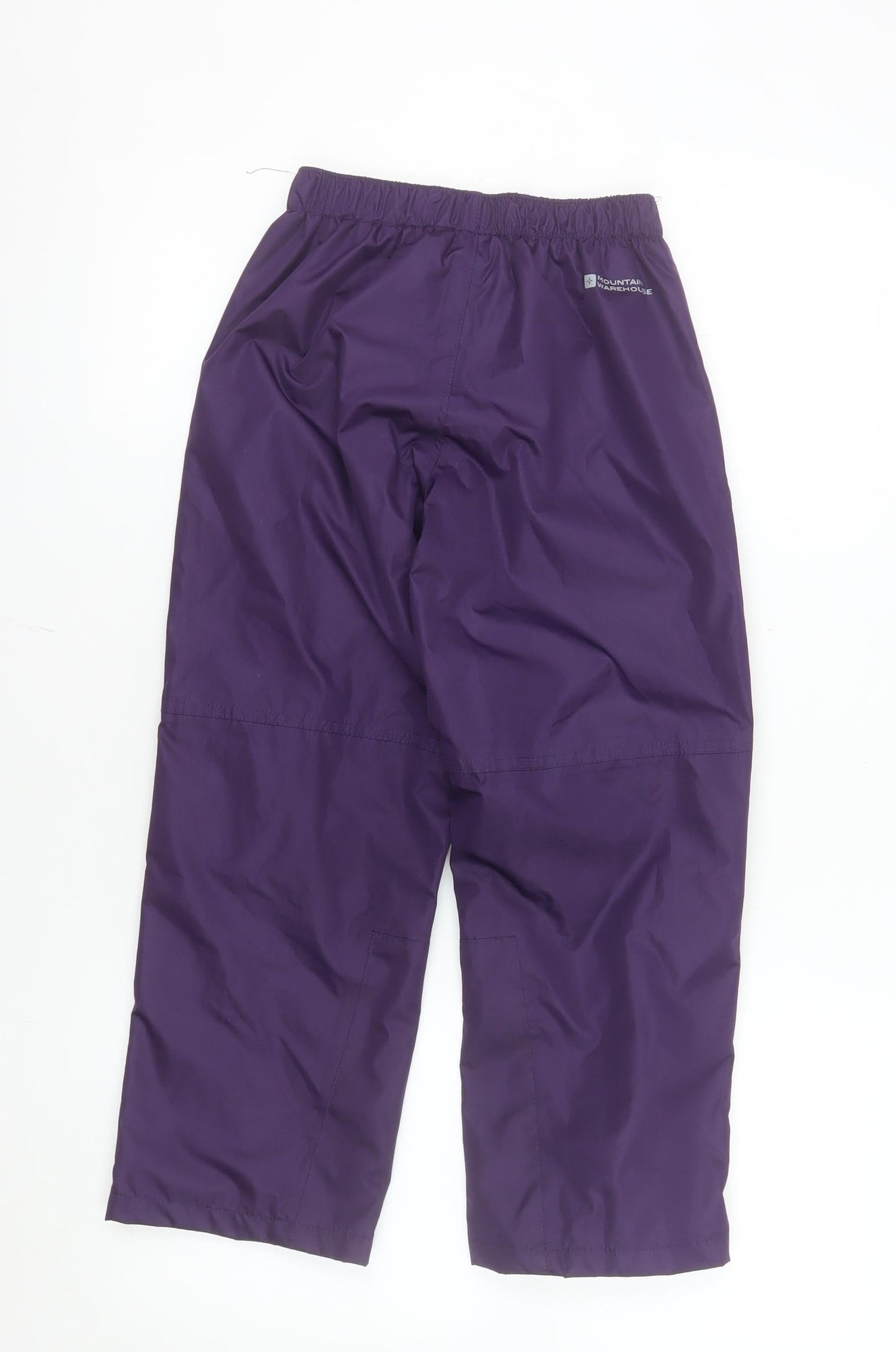 Mountain Warehouse Girls Purple 7-8 Years Waterproof Rain Trousers