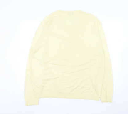 Wolsey Men’s Beige 2XL V-Neck Acrylic Pullover Jumper