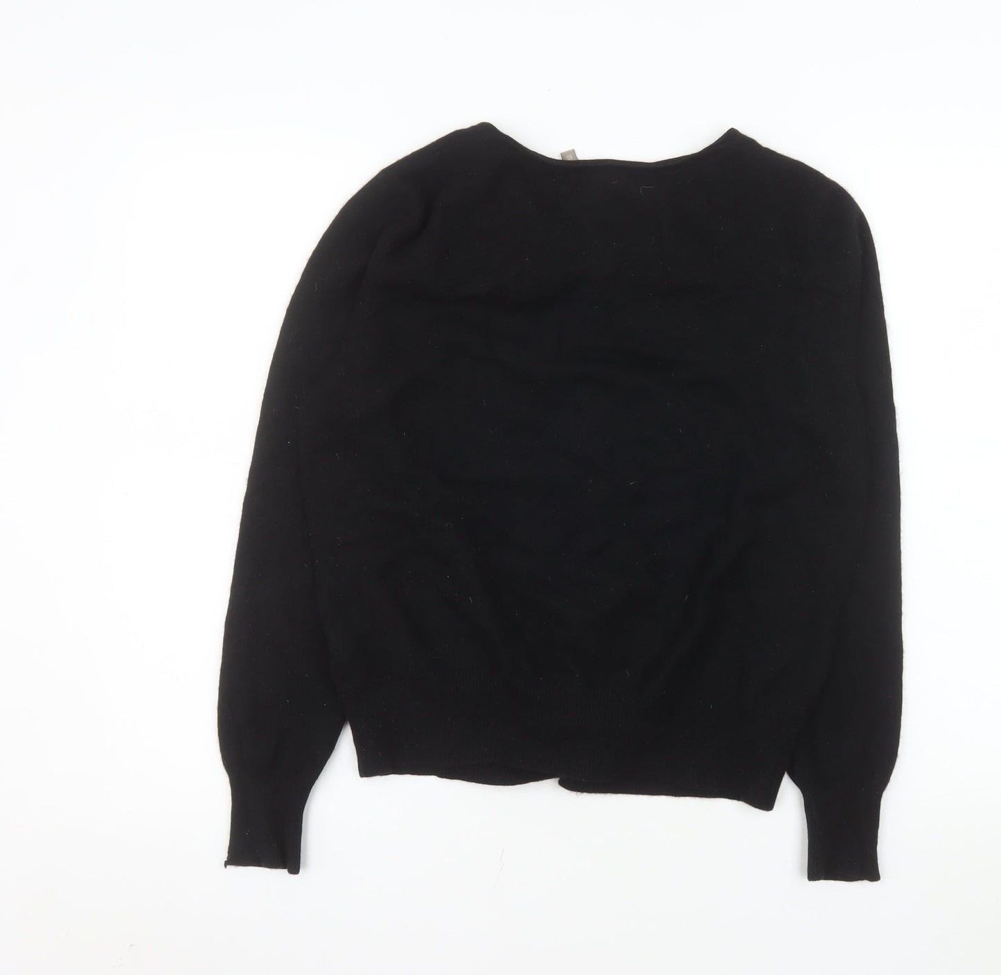 TU Women’s Black Cashmere Cardigan Size 18 Crew Neck Long Sleeve