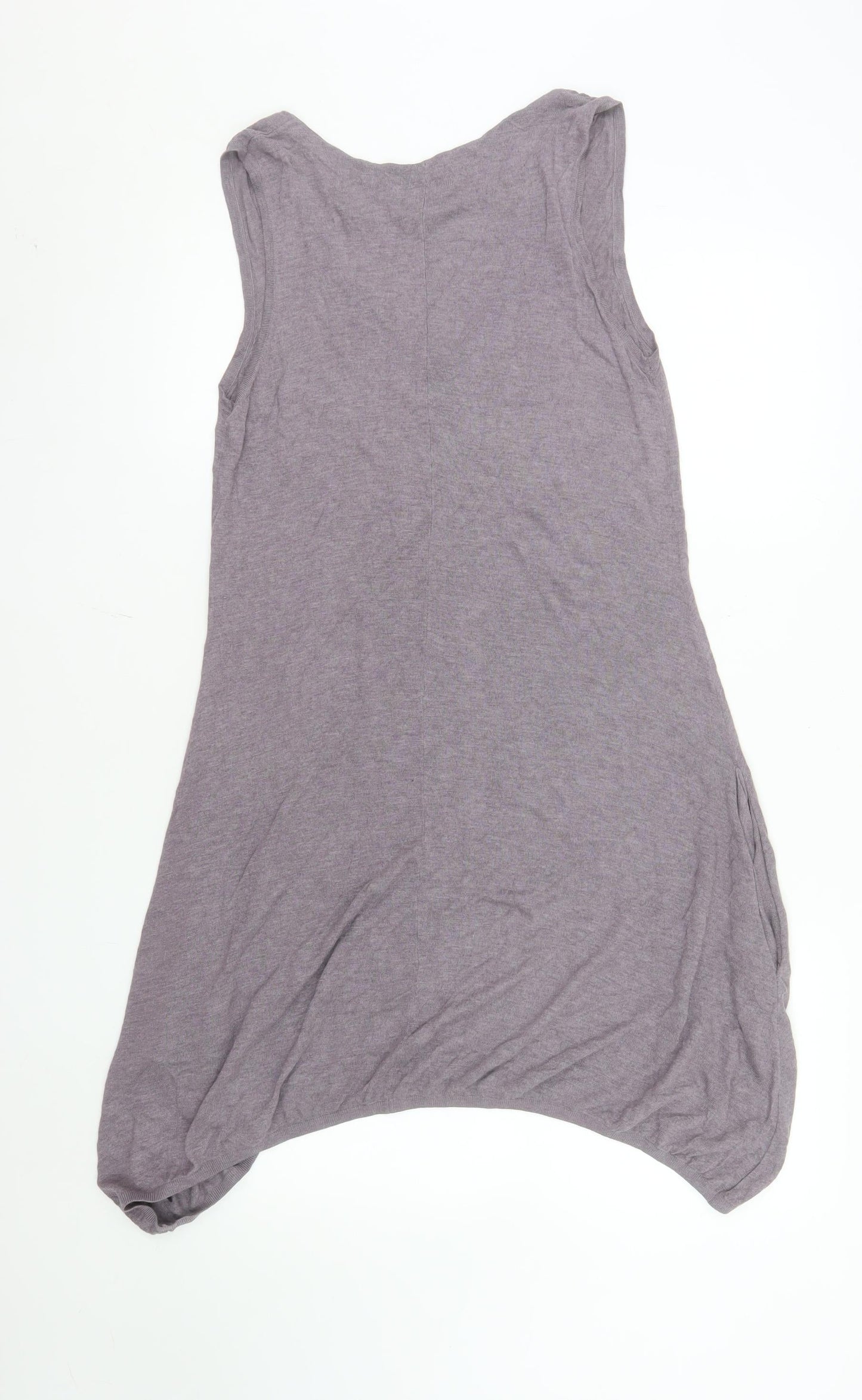 Sandwich Women Purple L Asymmetric Sleeveless Jersey Dress