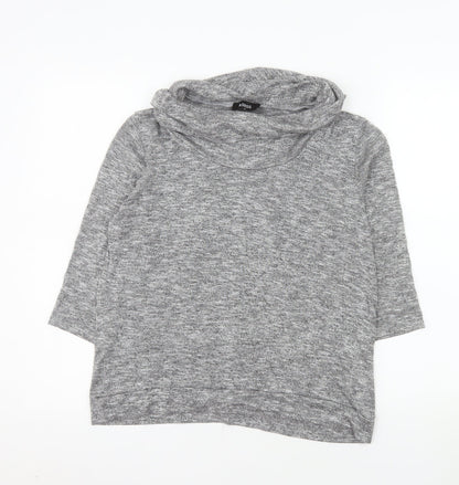 Klass Women’s Grey Cowl Neck Lightweight 3/4 Sleeve Jumper M