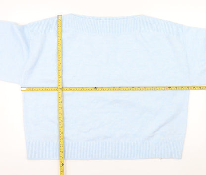 Marks and Spencer Women's Blue XL Pullover Jumper Knit Alpaca Blend