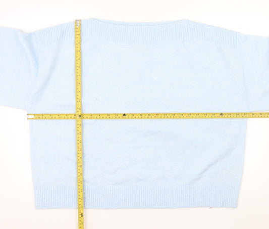 Marks and Spencer Women's Blue XL Pullover Jumper Knit Alpaca Blend