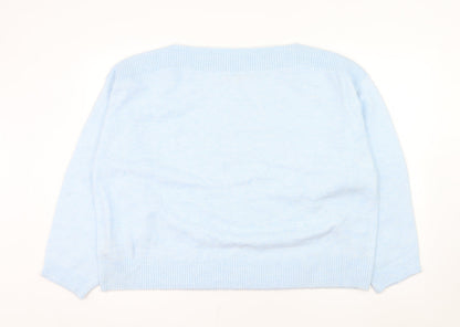 Marks and Spencer Women's Blue XL Pullover Jumper Knit Alpaca Blend