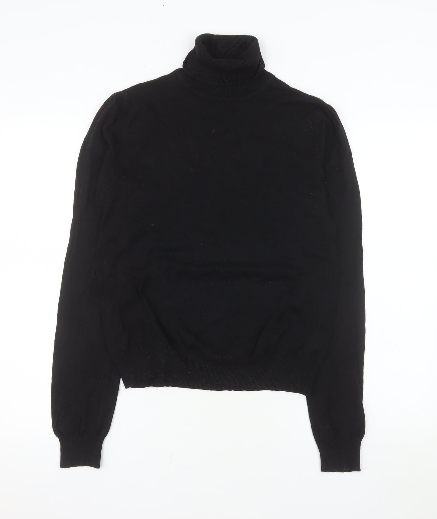 Next Women’s Black Roll Neck Long Sleeve Knit Top Size 14