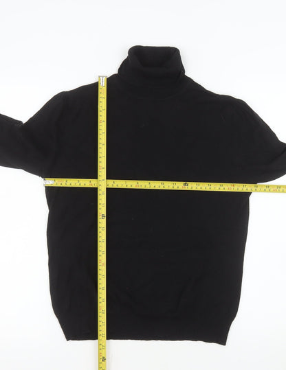 Next Women’s Black Roll Neck Long Sleeve Knit Top Size 14