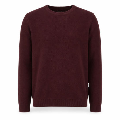 Shore Leave Men's Red Cotton Blend Crew Neck Jumper Size M