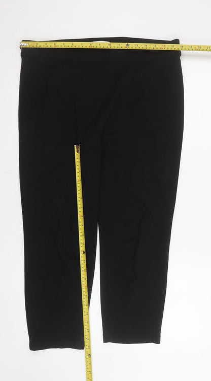 Marks and Spencer Women Black Size 18 Jersey Stretch Leggings