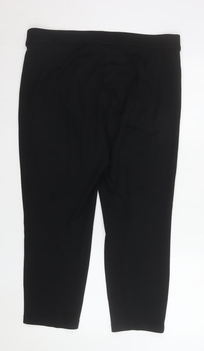 Marks and Spencer Women Black Size 18 Jersey Stretch Leggings